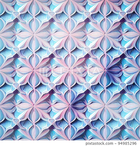 Creative illustration 3 D design in pastel colors. 94985296