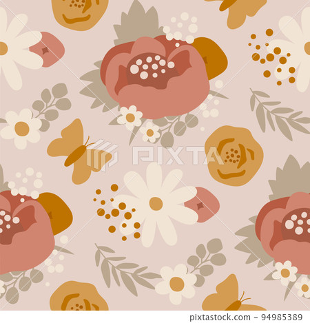 290325825 Wallpaper  Piper Multicolor Retro Boho Floral Wallpaper