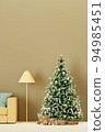 有聖誕樹的舒適客廳 94985451