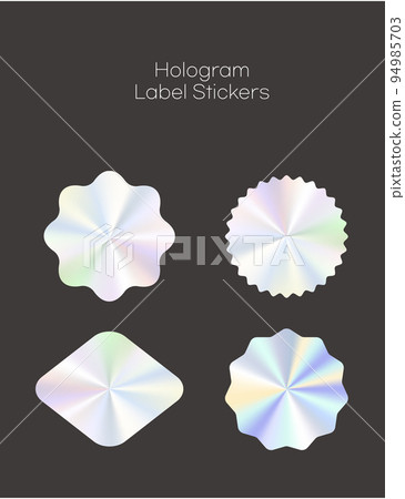 hologram label stickers_vector illustration 94985703