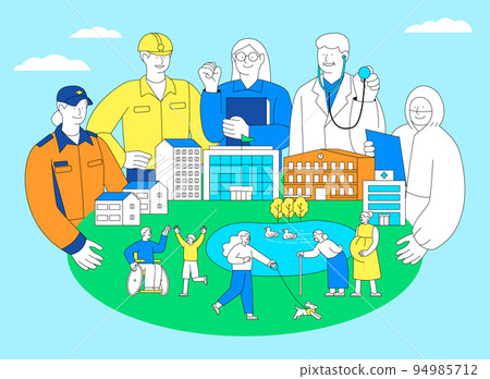 togetherness, co-living, healthy society_silvertown, senior medical and living support 94985712