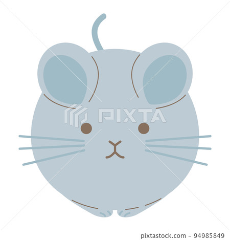 Illustration of a round mouse 94985849