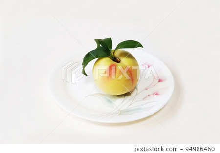 桃子, 盤子, 水果 94986460