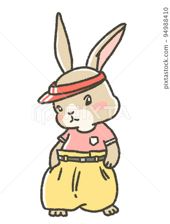 兔子擺姿勢的插圖 94988410