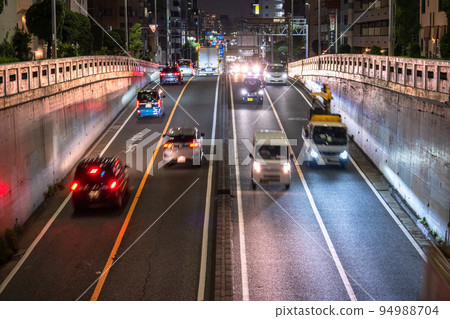 《Tokyo》Kanjo Route 7 at night・Transportation image 《Tokyo》Kanjo Route 7 at night・Transportation image 94988704