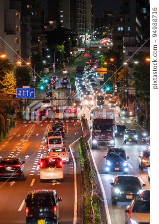 《東京》夜晚的7號幹線・交通圖 94988716