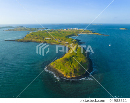 Aerial view of Shetoushan, Penghu County, Taiwan. 94988811