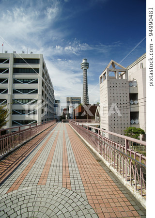 Yokohama Marine Tower from France Bridge 94990481