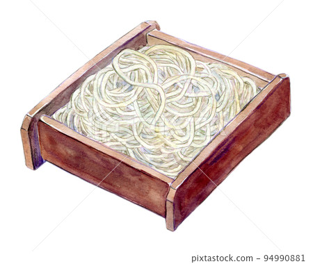 日本蕎麥麵水彩插圖 日本蕎麥麵水彩插圖 94990881