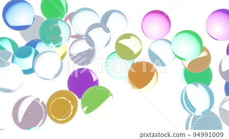 CG particles Many colorful balls CG particles Many colorful balls 94991009