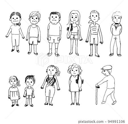 男女老少,全身剪裁 男女老少,全身剪裁 94991106