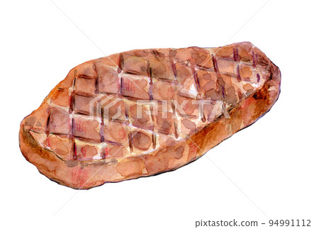 Steak watercolor illustration 94991112