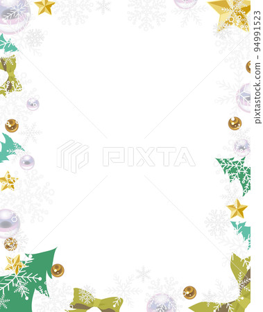 Transparent Christmas frame material 1 vertical size 94991523