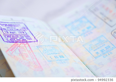 日本護照簽證頁 94992336
