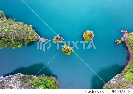 Aerial view of Khao Sok national park Cheow Lan Dam lake in Surat Thani, Thailand Aerial view of Khao Sok national park Cheow Lan Dam lake in Surat Thani, Thailand 94992800
