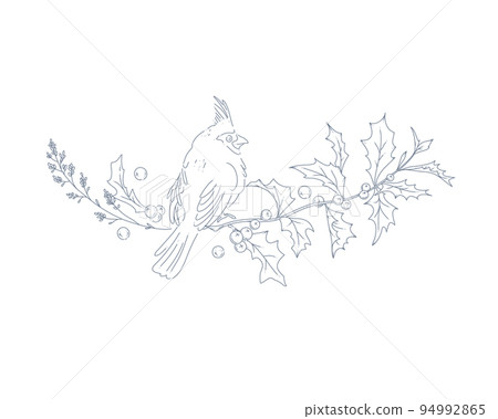 Christmas stylish decor arrangement for cards, banners Christmas stylish decor arrangement for cards, banners 94992865