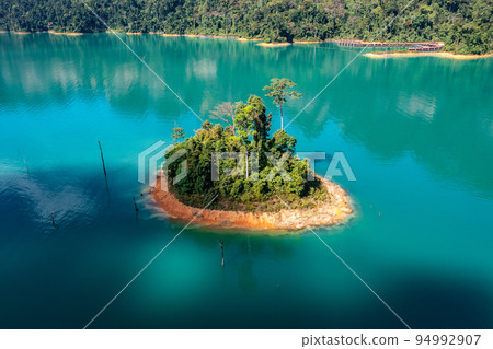 Aerial view of Khao Sok national park Cheow Lan Dam lake in Surat Thani, Thailand Aerial view of Khao Sok national park Cheow Lan Dam lake in Surat Thani, Thailand 94992907