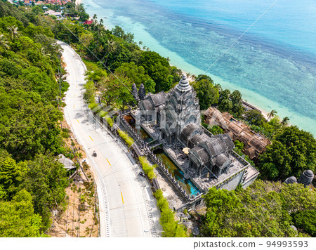 Abandonned hotel looking like cambodian Angkor in Koh Phangan, Thailand Abandonned hotel looking like cambodian Angkor in Koh Phangan, Thailand 94993593