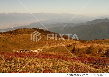 Hachibuse Mountains range in silence at the top of Mt. Hachibuse Mountains range in silence at the top of Mt. 94993633