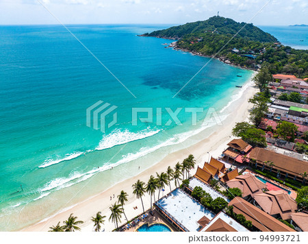Aerial view of Haad Rin beach or Hat Rin in Ko Pha Ngan, Thailand Aerial view of Haad Rin beach or Hat Rin in Ko Pha Ngan, Thailand 94993721