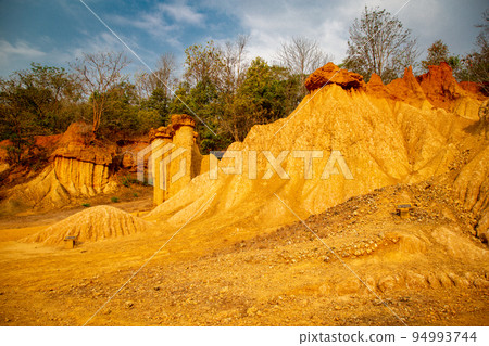 Phae Mueang Phi rock formation or canyon in Phrae province, Thailand Phae Mueang Phi rock formation or canyon in Phrae province, Thailand 94993744