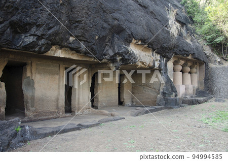 Unfinished Chaitya at the Amba - Ambika group of caves. Consists of one Chaitya, 17 Viharas, 11 water tanks and in total 15 inscriptions, Manmodi Hill at Junnar, near Pune, Maharashtra, India Unfinished Chaitya at the Amba - Ambika group of caves. Consists of one Chaitya, 17 Viharas, 11 water tanks and in total 15 inscriptions, Manmodi Hill at Junnar, near Pune, Maharashtra, India 94994585