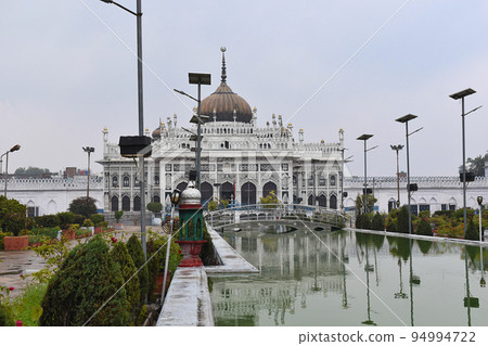 Rear view Chota Imambara initially a congregation hall for Shia Muslims. Built by Muhammad Ali Shah, Lucknow, Uttar Pradesh, India 94994722