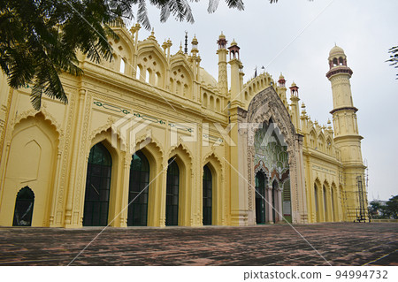 Facade of Jama Masjid built by Nawab Mohammad Ali Shah Bahadur in1839. Itis one of the oldest historical landmarks in Lucknow, Uttar Pradesh. 94994732