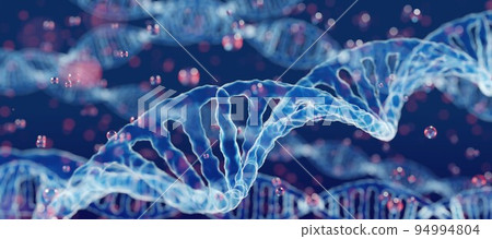 An image of DNA. A close-up image of a microscope. An image of DNA. A close-up image of a microscope. 94994804