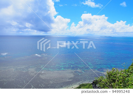 Okinawa sea seen from Happy Cape 94995248