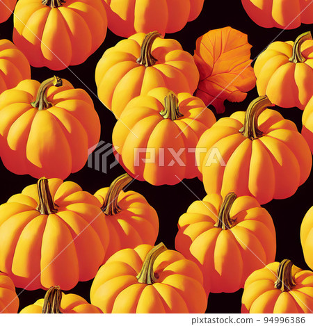 illustrated autumn harvest pumpkin background illustrated autumn harvest pumpkin background 94996386