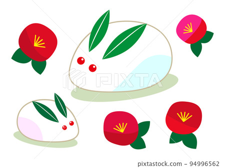 雪兔插畫素材 94996562