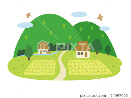 Japanese old country scenery 94997603