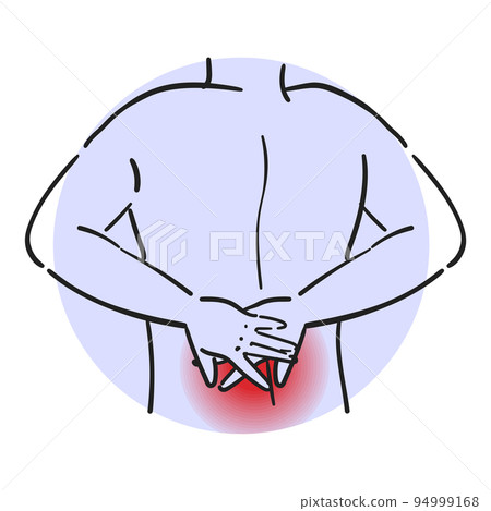 Pain in the back. Person feel spinal ache Pain in the back. Person feel spinal ache 94999168