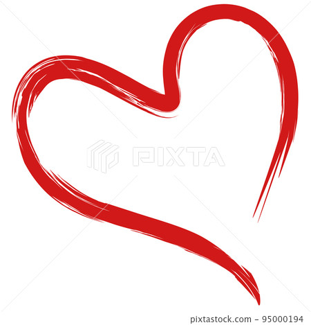 Heart. Red color. Abstract design element. Vector isolated on white background. Heart. Red color. Abstract design element. Vector isolated on white background. 95000194