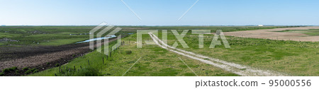 The Saeftingepolder natural reserve , extra large panoramic view The Saeftingepolder natural reserve , extra large panoramic view 95000556