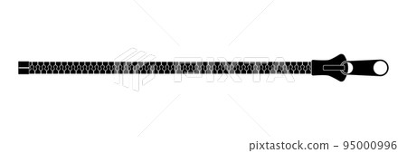 Clothing fastener flat vector illustration isolated on white 95000996