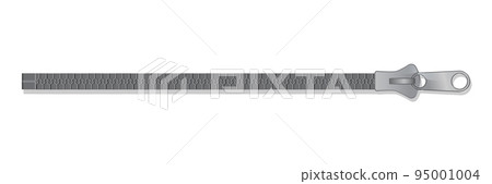 Clothing fastener realistic vector illustration 95001004