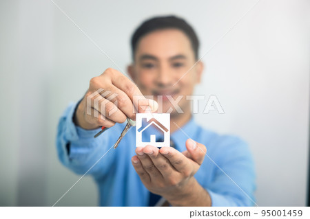 Businessman and real estate concept. Businessman and real estate concept. 95001459