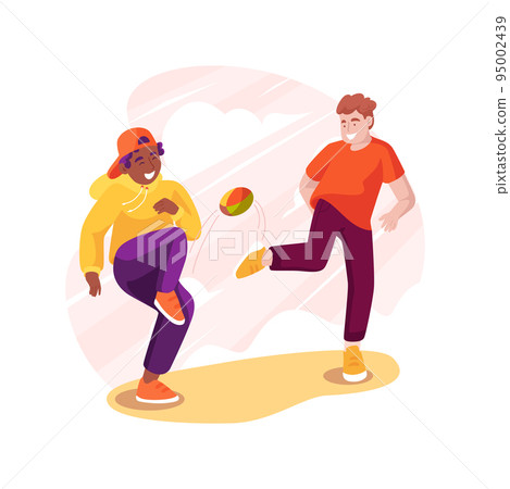Hacky sack isolated cartoon vector illustration. 95002439