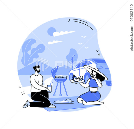 BBQ spot isolated cartoon vector illustrations. 95002540