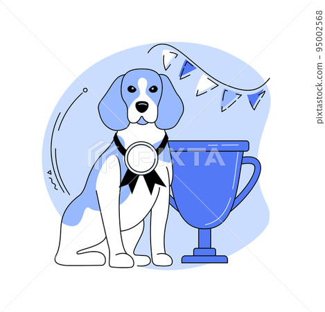 Lucky winner isolated cartoon vector illustrations. 95002568