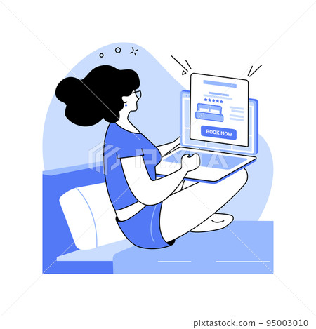 Process rental booking isolated cartoon vector illustrations. Process rental booking isolated cartoon vector illustrations. 95003010