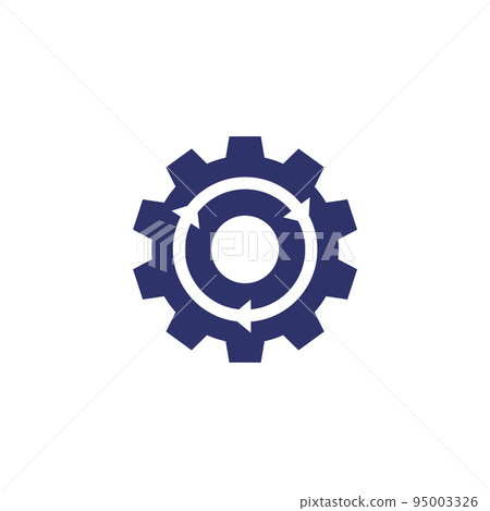 Integration, integrate icon, gear and arrow Integration, integrate icon, gear and arrow 95003326