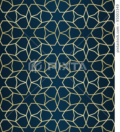 Islamic background with traditional style arabic. Seamless pattern for card, background, fabric or abstract design. Muslim ornament. Islamic background with traditional style arabic. Seamless pattern for card, background, fabric or abstract design. Muslim ornament. 95003349