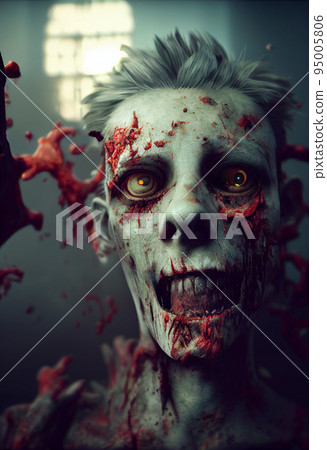 Concept art illustration of zombie horror halloween 95005806