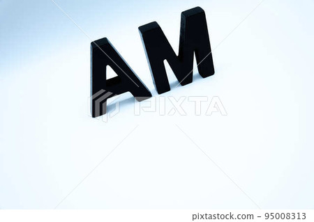 AM letters and copy space 95008313