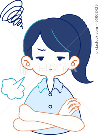 一個人驚訝地嘆息的矢量圖 一個人驚訝地嘆息的矢量圖 95008429