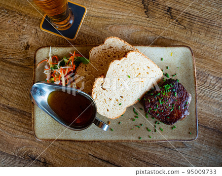 Popular dish of Dutch cuisine is the kogel steak Popular dish of Dutch cuisine is the kogel steak 95009733