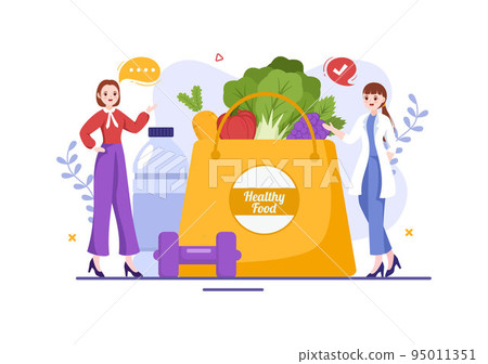 Nutrition Store with Dietary Supplement of Vitamins and Minerals such as Fresh Fruit or Vegetables Template Hand Drawn Cartoon Flat Illustration Nutrition Store with Dietary Supplement of Vitamins and Minerals such as Fresh Fruit or Vegetables Template Hand Drawn Cartoon Flat Illustration 95011351